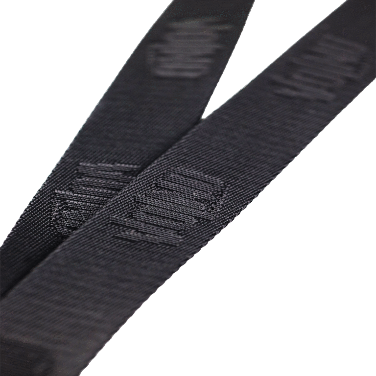 VOLNO MILO. Czarna smycz / lanyard. Akcesorium lifestyle do kluczy i pasów.