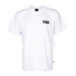 VOLNO BRAVE HEART. Biała koszulka oversize streetwear z mechanicznym sercem 6500 RPM