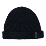 VOLNO LEON. Czarna czapka beanie. Streetwear turbo minimalist.