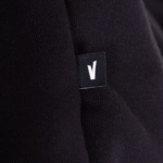 VOLNO HECTOR. Czarna koszulka oversize streetwear, szkielet z mechanicznym sercem w dłoniach