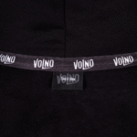 VOLNO HECTOR. Czarna koszulka oversize streetwear, szkielet z mechanicznym sercem w dłoniach