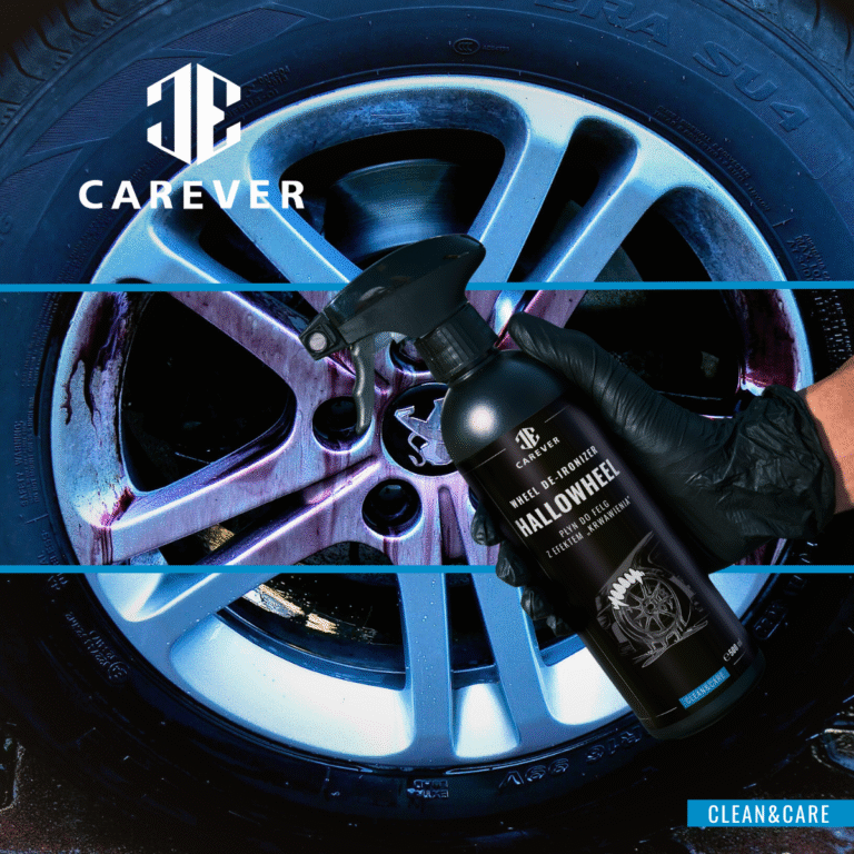 CAREVER HALLOWHEEL – płyn do felg z efektem „krwawienia”. Bezpieczna dekontaminacja osadów metalicznych