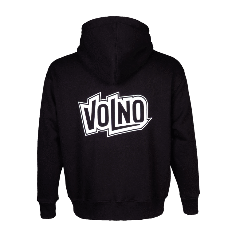 VOLNO ROBIN HOOD. Czarna bluza oversize. Streetwear w stylu pit lane.